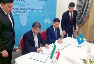 توسعه ترانزیت ریل‌پایه در دیدار معاون وزیر راه با معاون وزیر حمل و نقل قزاقستان