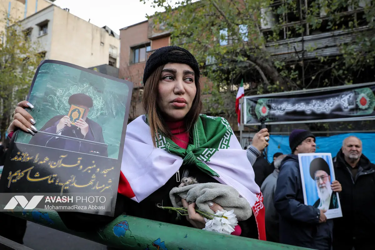 مراسم تشییع پیکر شهدای جنایات اخیر صهیونی - آمریکایی _۱