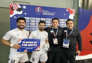 صعود هاکی سالنی ایران به جمع ۸ تیم برتر جام جهانی کرواسی
