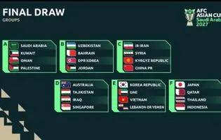 جام ملت‌های آسیا 2027/ ایران مقابل حریفان آشنا