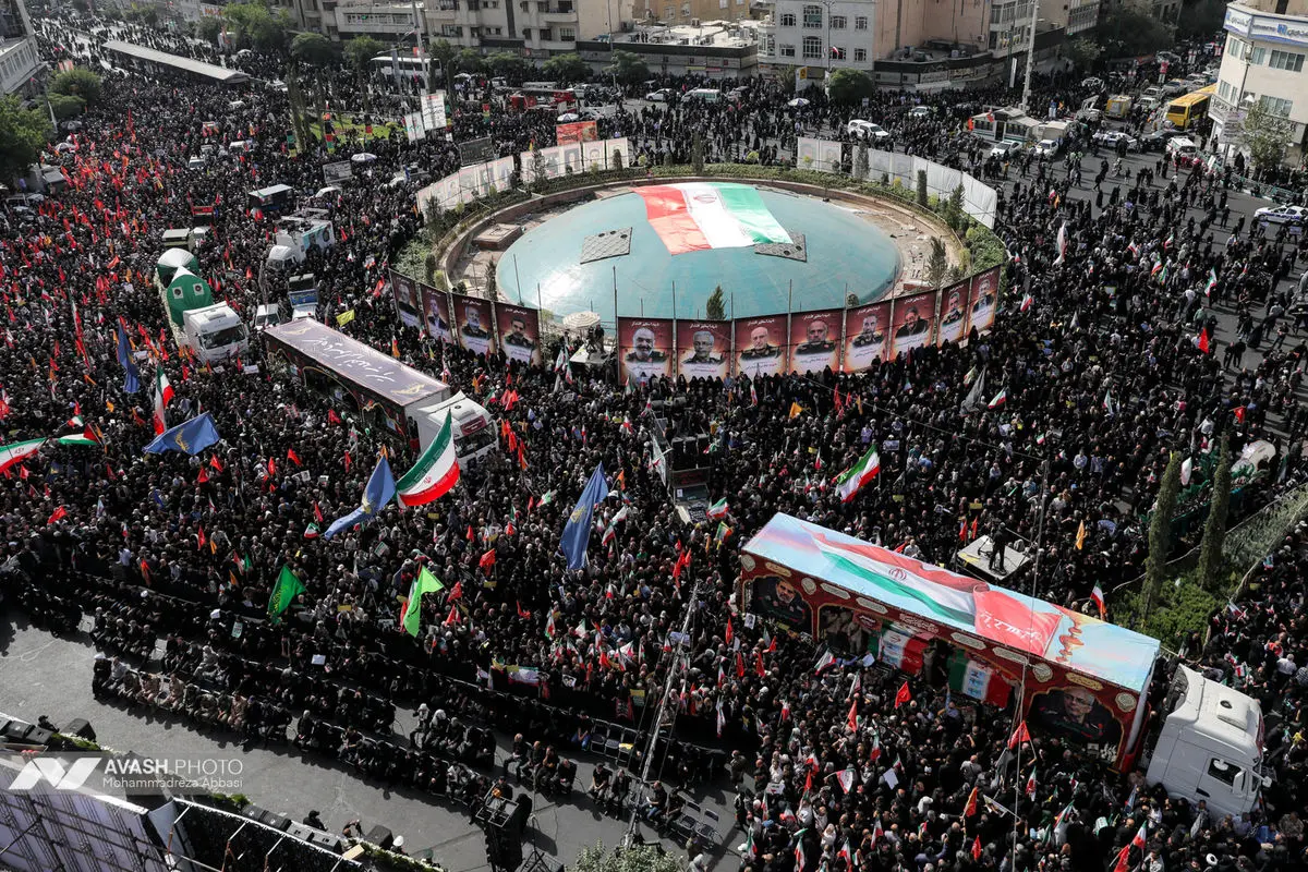مراسم تشییع پیکر مطهر تعدادی از سرداران و فرماندهان، دانشمندان هسته‌ای