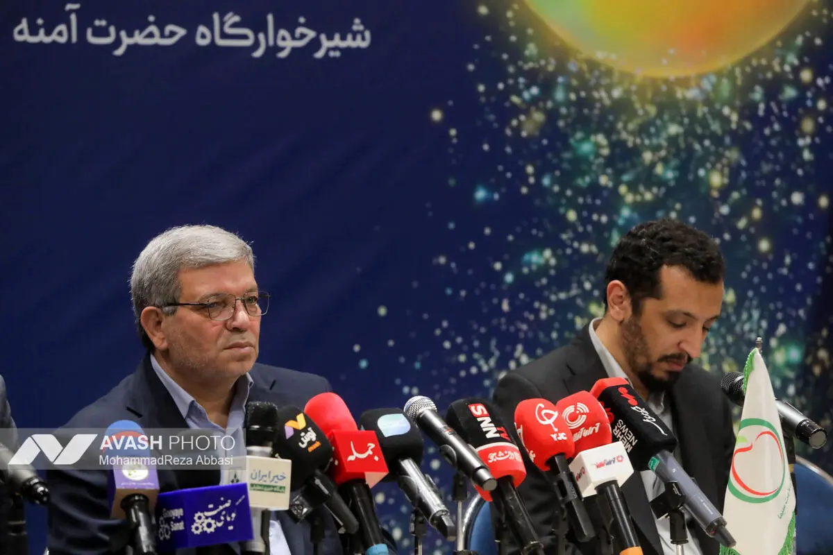 نشست خبری رئیس سازمان بهزیستی در شیر خوارگاه آمنه
