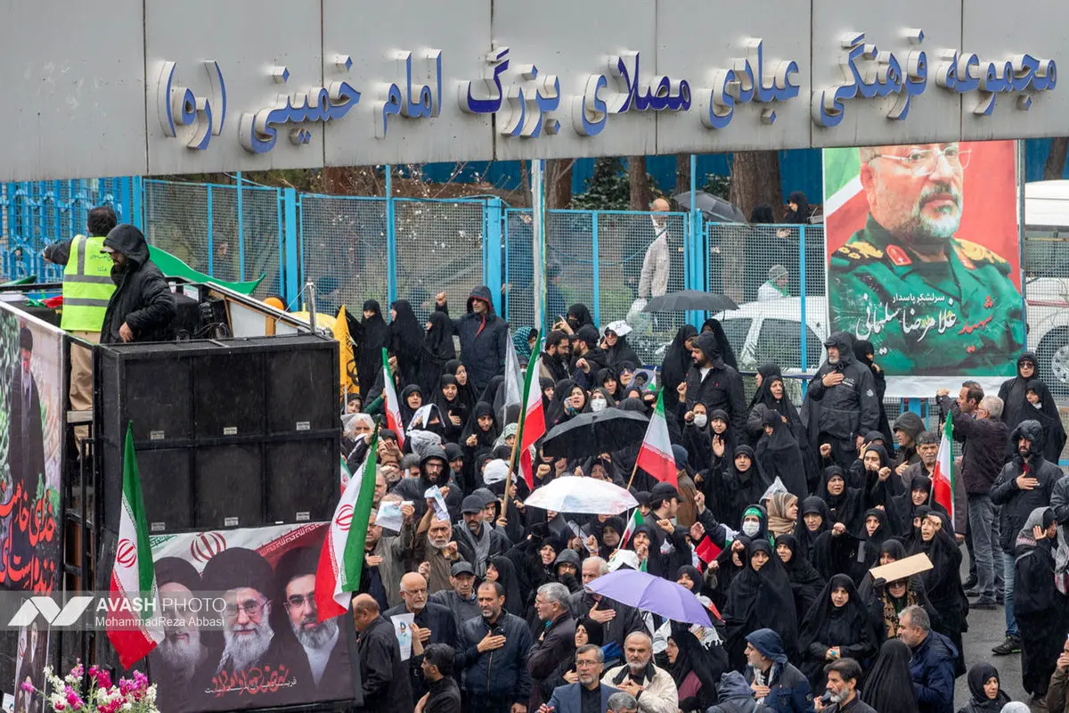 تشییع پیکر شهید اسماعیل خطیب وزیر اطلاعات