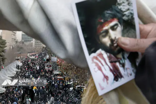 مراسم تشییع پیکر شهدای جنایات اخیر صهیونی - آمریکایی _۲