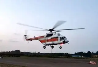 ۱۲ سورتی پرواز بالگردهای هلال‌احمر برای اطفای حریق جنگل‌های الیت چالوس