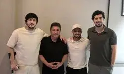 جلسه قلعه‌نویی با آزمون، قایدی و عزت‌اللهی در امارات