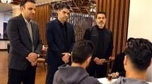 نشست پیمان حدادی با مدیر، سرمربی و اعضای تیم پرسپولیس