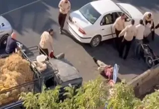 تصاویر تلخ از ضرب و شتم دست‌فروشان در قزوین/ تشکیل پرونده و بازداشت عاملان 