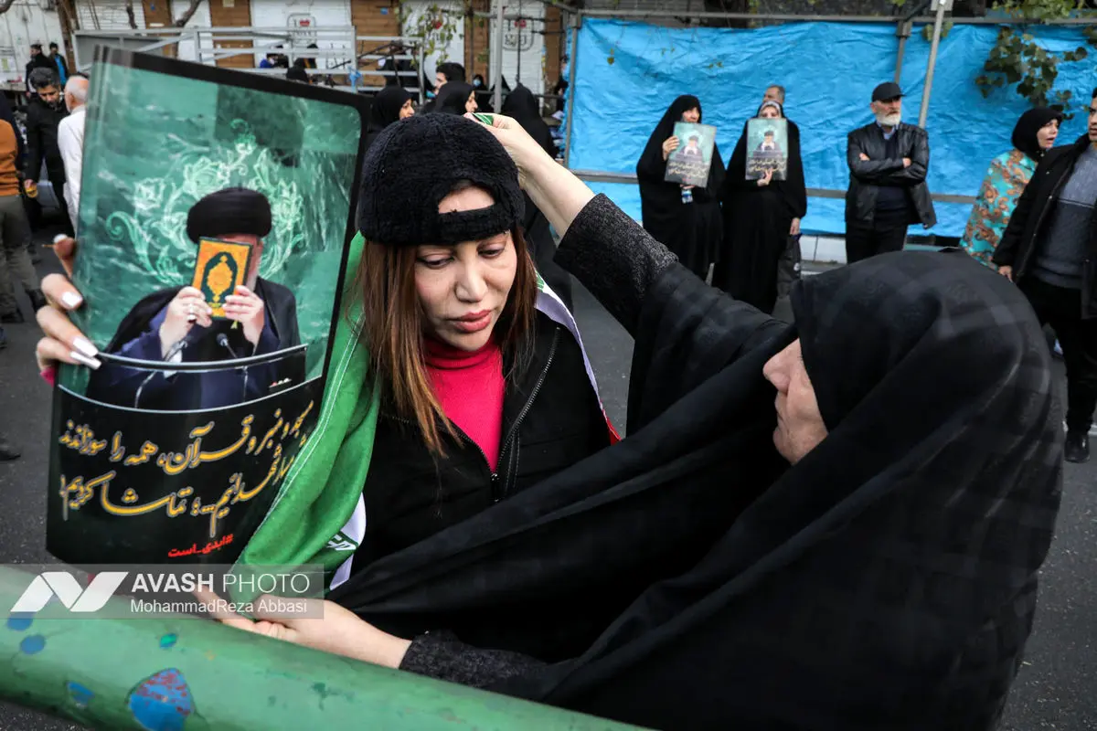 مراسم تشییع پیکر شهدای جنایات اخیر صهیونی - آمریکایی _۱