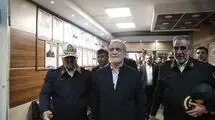 پزشکیان به ستاد فرماندهی پلیس راهنمایی و رانندگی تهران بزرگ رفت