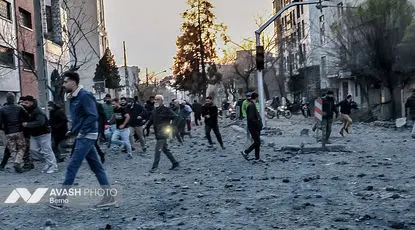 حمله هوایی صبح امروز به مناطق تهران