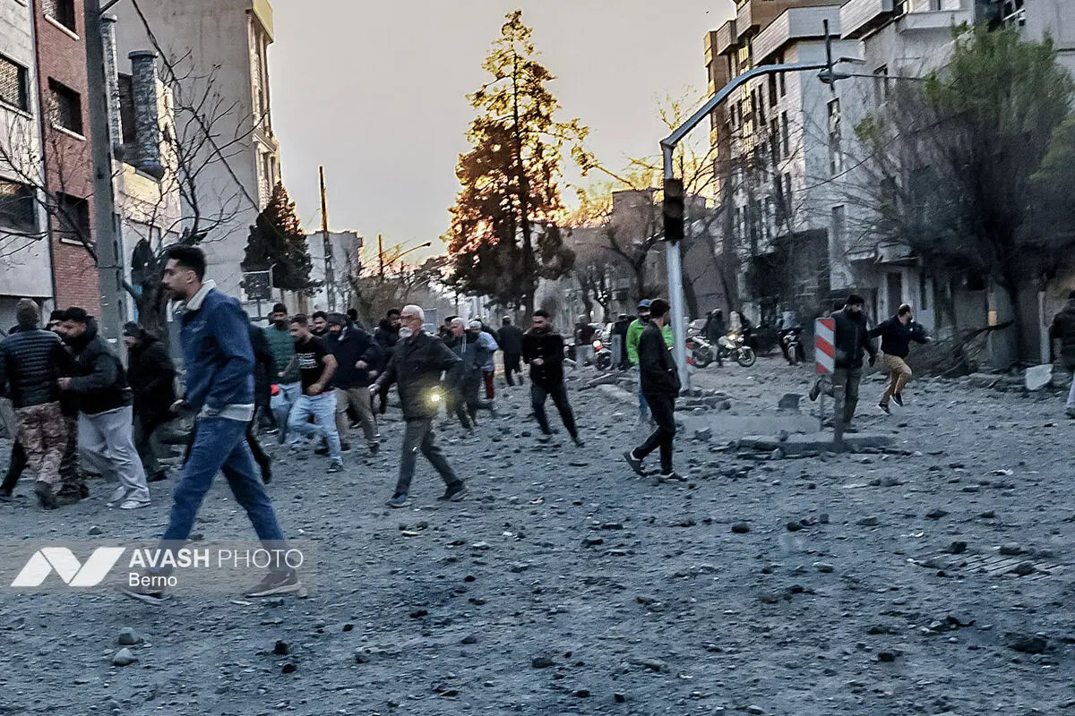 حمله هوایی صبح امروز به مناطق تهران