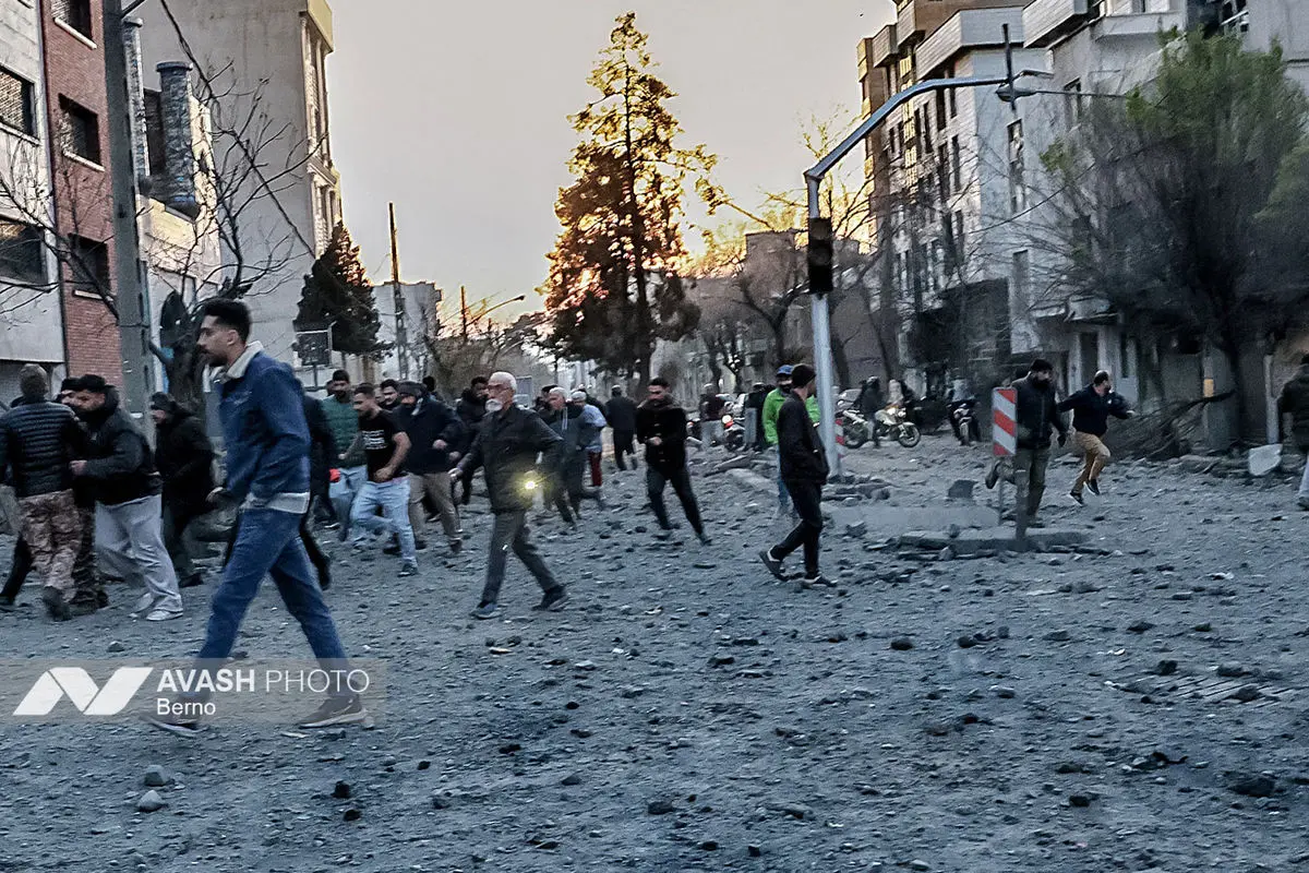 حمله هوایی صبح امروز به مناطق تهران