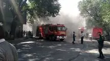 مصدومیت دو آتش‌نشان در عملیات اطفای حریق یک کارگاه کفاشی 