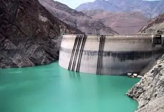 افزایش روند خالی شدن حجم آب سدطالقان