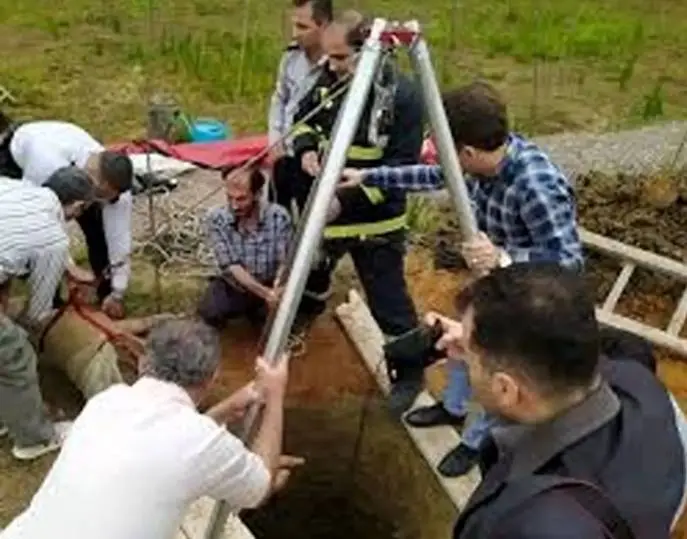 مرگ کارگر ۵۷ ساله براثر گازگرفتگی در چاه