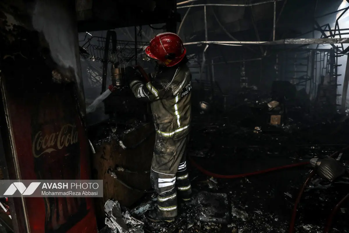آتش‌سوزی بازار بزرگ جنت‌ - تهران