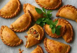 طرز تهیه پیراشکی گوشت فوری و خوشمزه