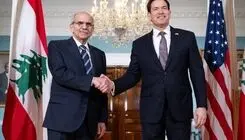 دیدار وزیر خارجه آمریکا و نخست‌وزیر لبنان در واشنگتن