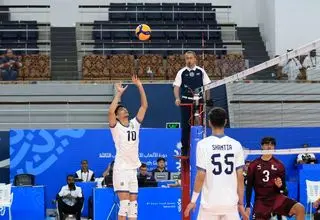 سومین پیروزی متوالی والیبالیست های کشورمان