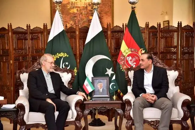 لاریجانی با وزیر دفاع پاکستان دیدار کرد