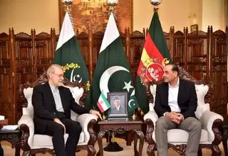 لاریجانی با وزیر دفاع پاکستان دیدار کرد