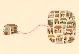 مسیر دسترسی روستاییان به بازار بزرگ‌تر