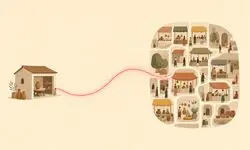 مسیر دسترسی روستاییان به بازار بزرگ‌تر