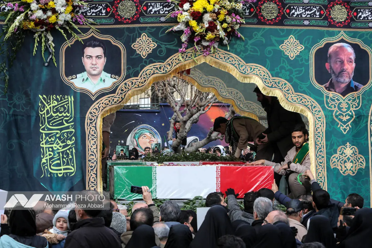 مراسم تشییع پیکر شهدای جنایات اخیر صهیونی - آمریکایی _۱