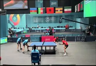 صعود تیم دوبل تنیس‌ روی‌ میز زنان  ایران به یک‌چهارم‌ نهایی