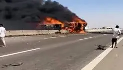 حادثه مرگبار اتوبوس حامل زائران در عراق