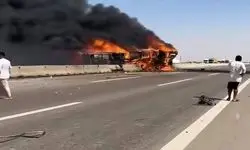 حادثه مرگبار اتوبوس حامل زائران در عراق