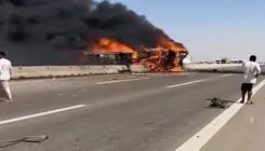 حادثه مرگبار اتوبوس حامل زائران در عراق