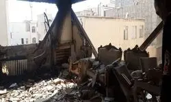  انفجار در یک ساختمان مسکونی در خیابان آیت تهران + عکس 