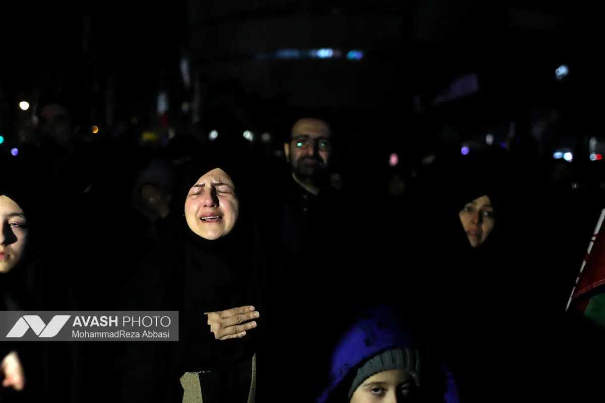 مراسم عزاداری در سوگ رهبر شهید انقلاب - تهران