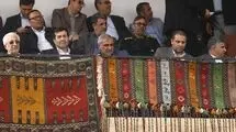 حضور وزیر ورزش و جوانان در مسابقات کشتی با چوخه