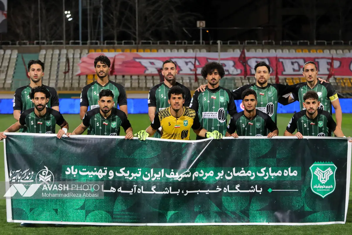 دیدار تیم های فوتبال  پرسپولیس تهران و خیبر خرم آباد