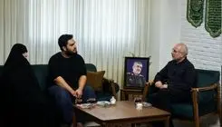 حضور قالیباف در منزل شهید حاجیزاده