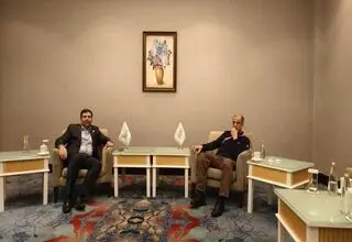 دیدار خسروی وفا با دبیرکل انجمن همبستگی ورزش کشورهای اسلامی 