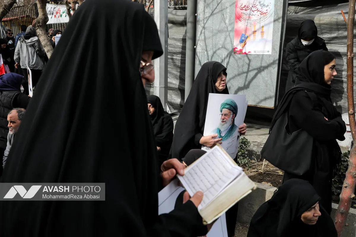 مراسم تشییع پیکر شهدای جنایات اخیر صهیونی - آمریکایی _۱