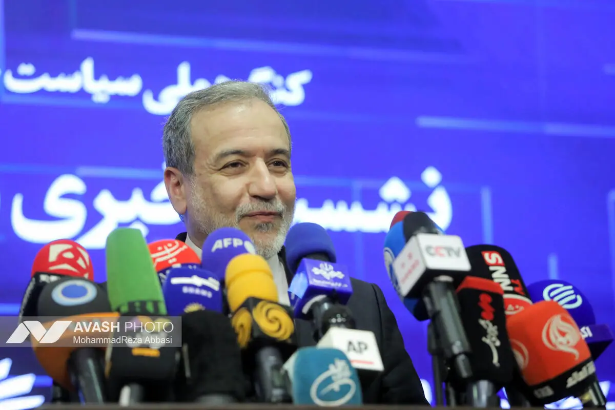 نشست خبری سید عباس عراقچی وزیر امور خارجه ایران