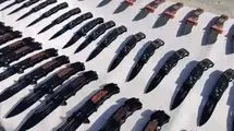 توزیع کننده سلاح سرد در شیراز به دام افتاد