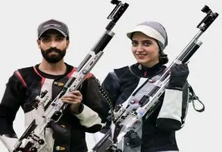 تیم میکس تفنگ ۱۰ متر ایران در رده چهارم آسیا ایستاد