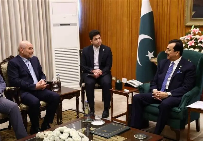 قالیباف با رئیس مجلس سنای پاکستان دیدار کرد