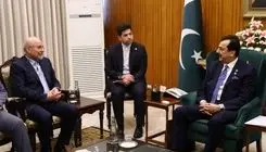 قالیباف با رئیس مجلس سنای پاکستان دیدار کرد
