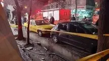 انفجار و آتش‌سوزی در میوه‌فروشی خیابان پیروزی به علت نشت گاز