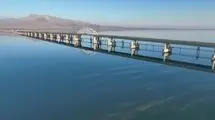 نمایی از دریاچه ارومیه بعد از بارندگی‌های اخیر/ سرزندگی بعد از ۲۰ سال/ فیلم