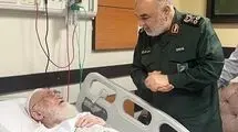 سرلشکر سلامی به عیادت آیت‌الله نوری همدانی رفت