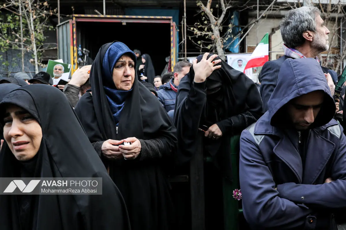 مراسم تشییع پیکر شهدای جنایات اخیر صهیونی - آمریکایی _۱