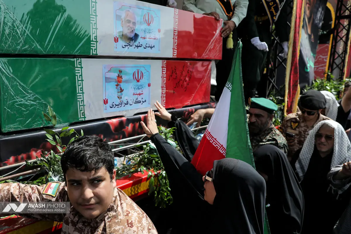 مراسم تشییع پیکر مطهر تعدادی از سرداران و فرماندهان، دانشمندان هسته‌ای